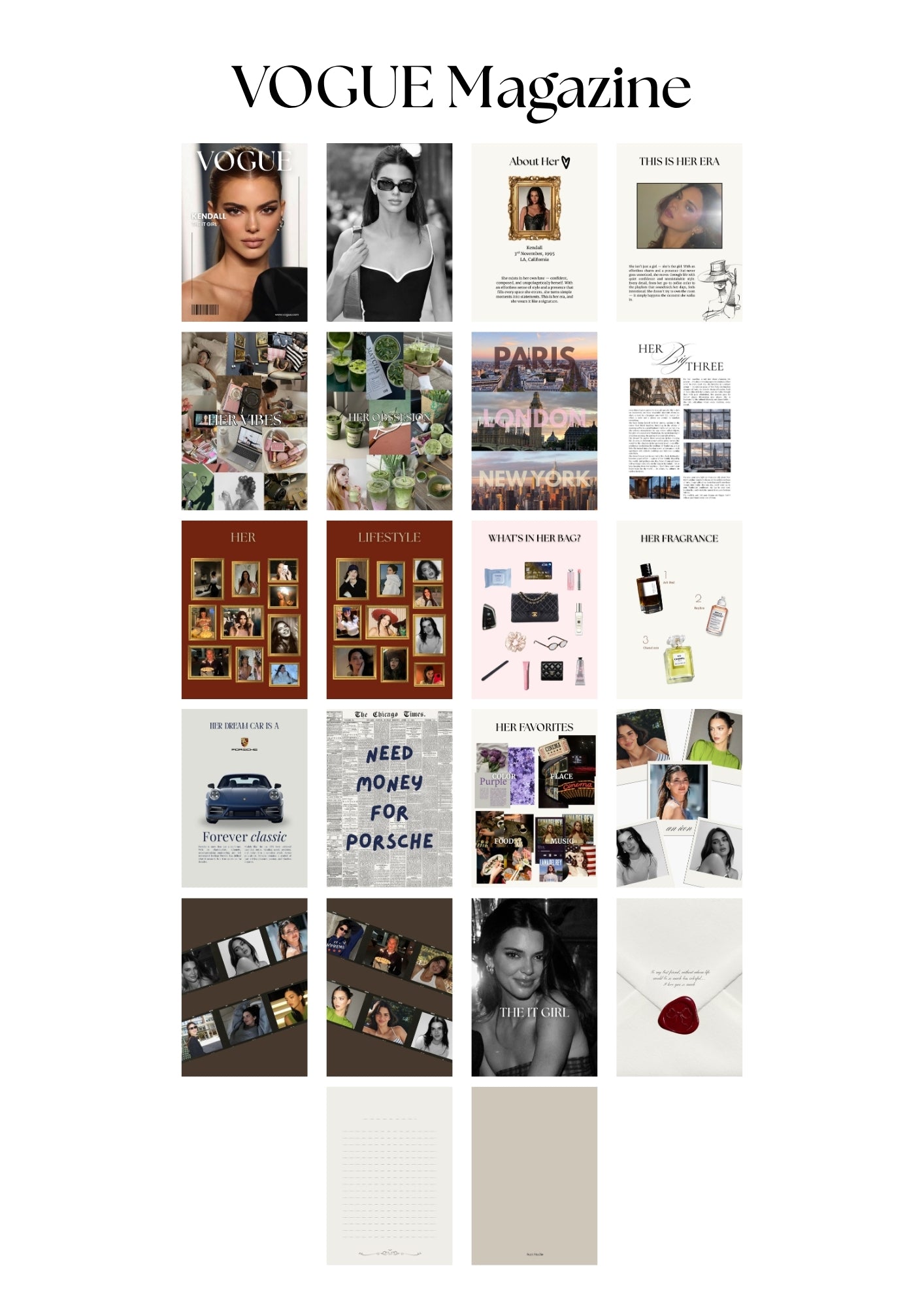 Vogue Magazine Template