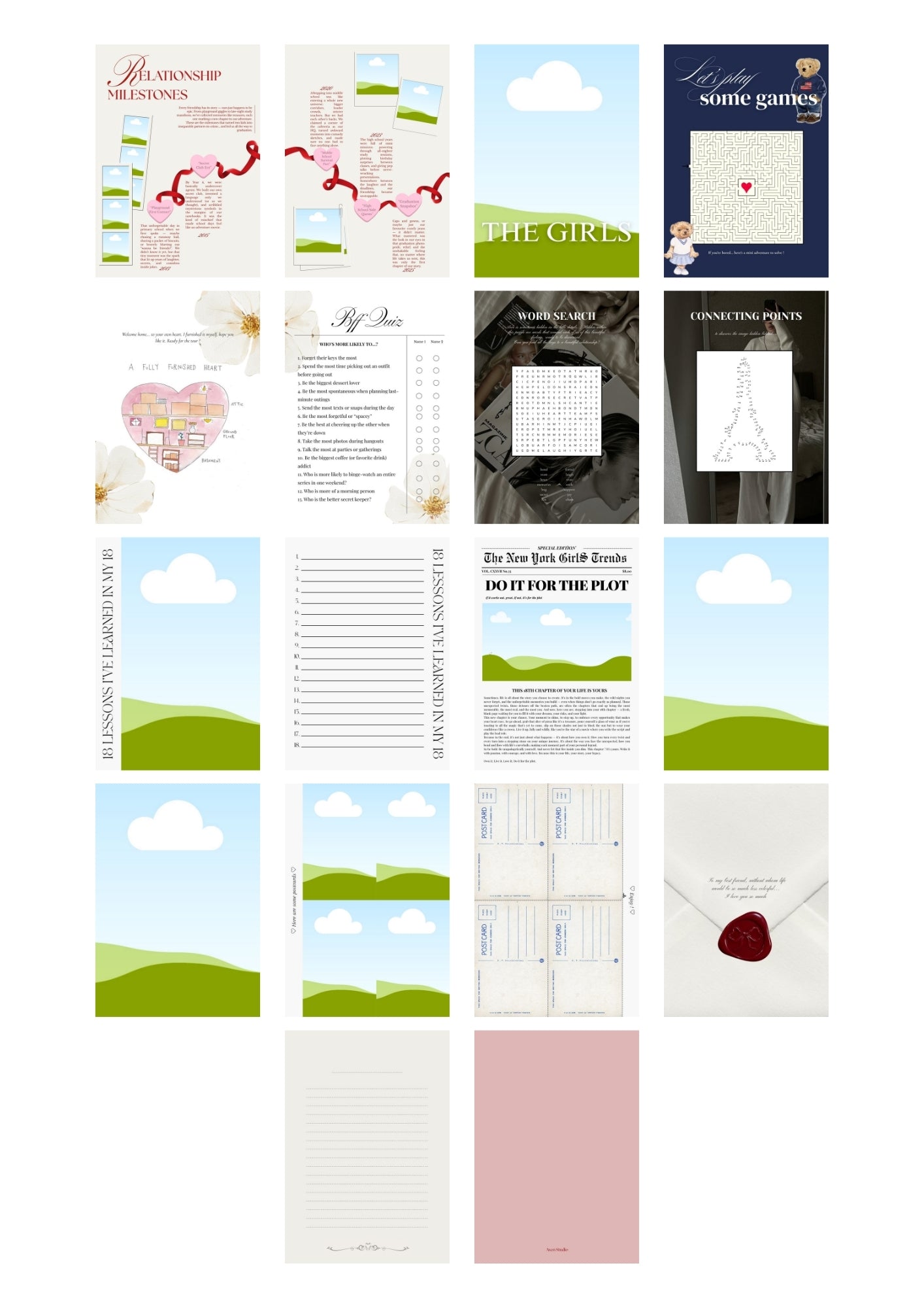 Birthday Magazine Template