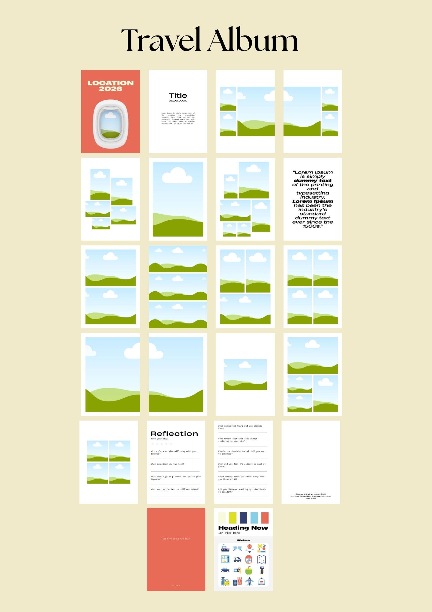 Travel Album Template