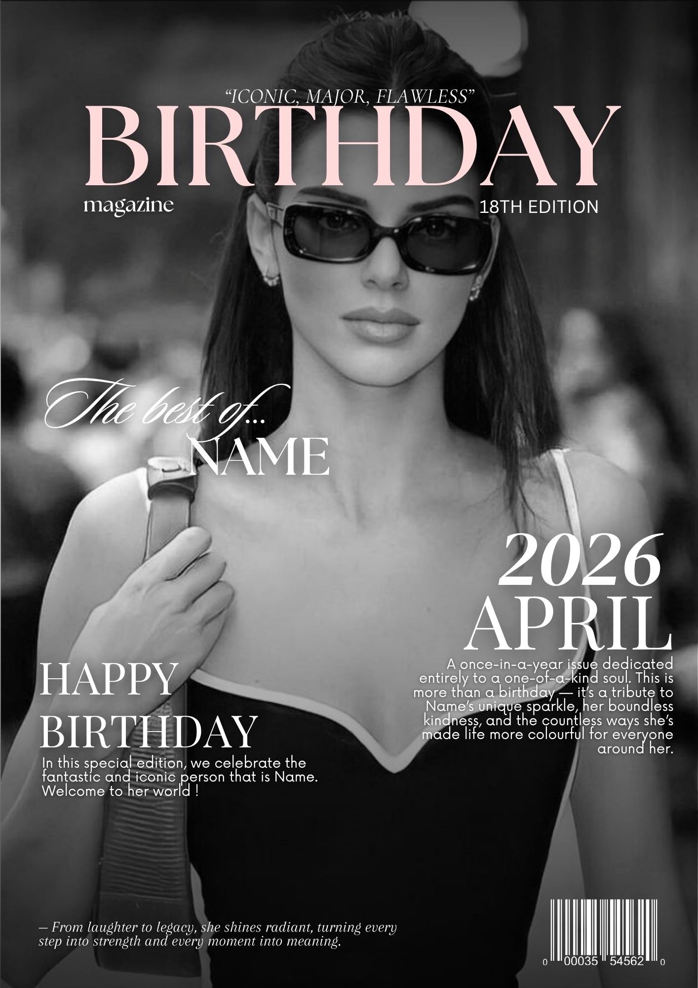 Birthday Magazine Template